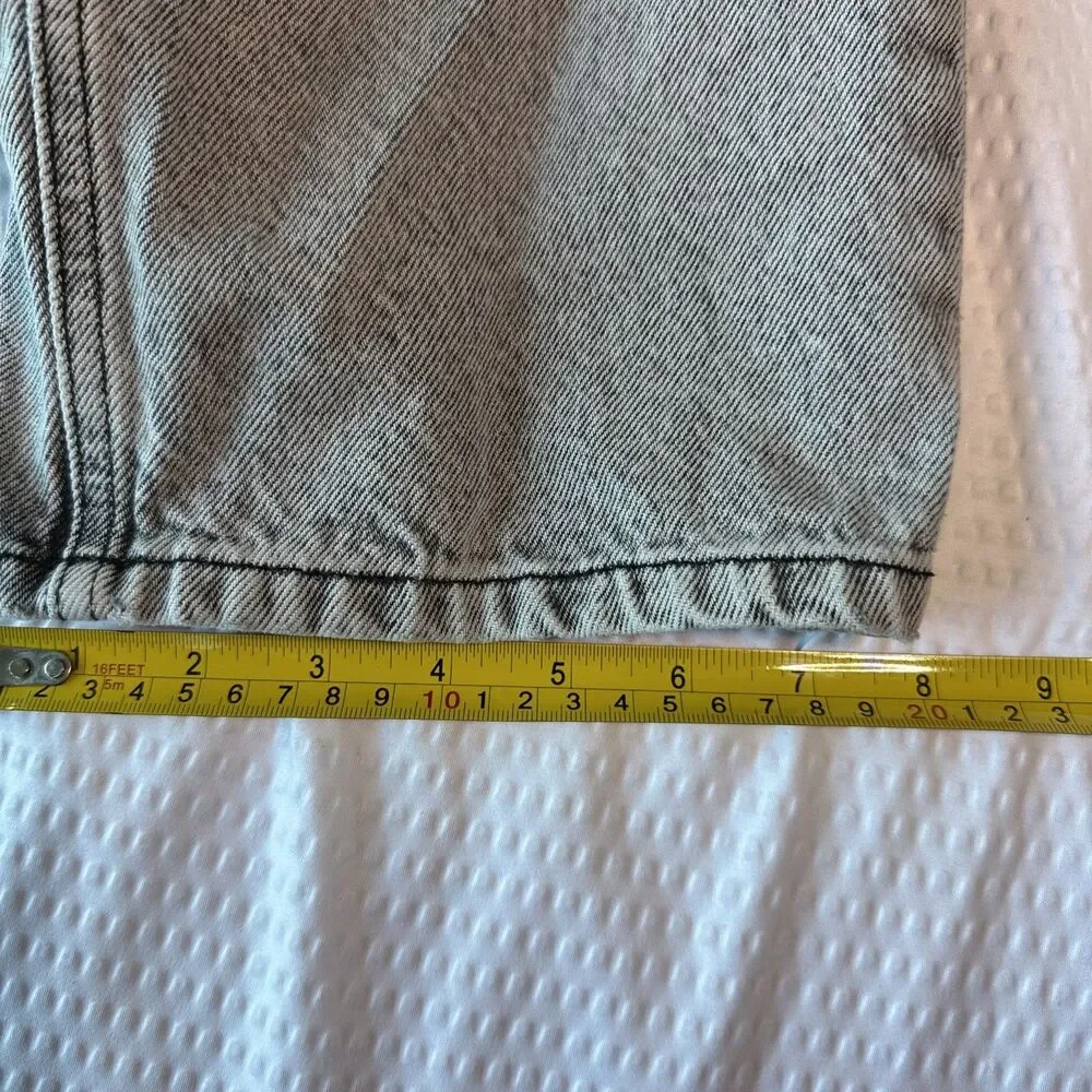 Empire Relaxed baggy jean black Distressed denim Mens size 30Wide Leg